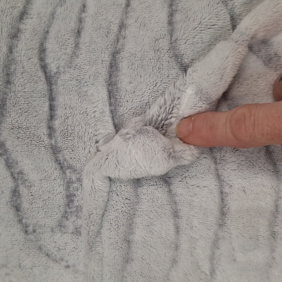 "ANNE KLEIN" Women's, SZ M, 100%polyester, grey and white, robe material dress - Picture 11 of 12